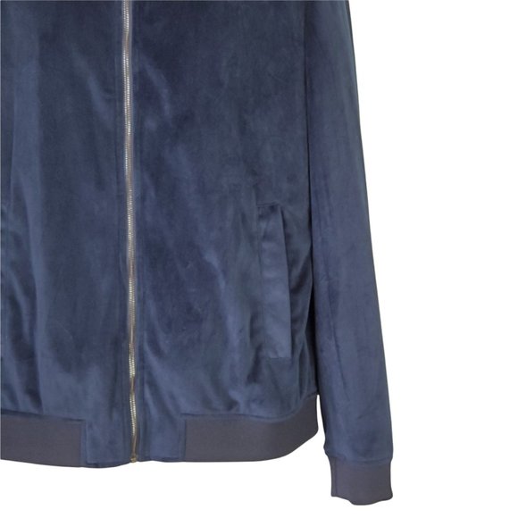 Jack & Jones Premium Bomber Jacket Mens Extra Large Velvet Full Zip Long Sleeve - Picture 2 of 7